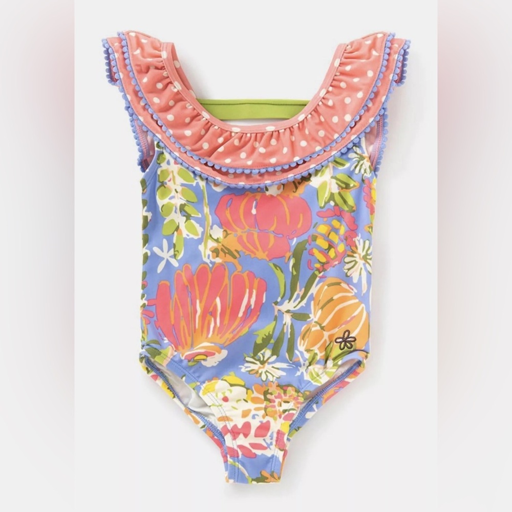 Matilda Jane Cool in the Pool Swimsuit Size 4 NEW In Bag One Piece Floral